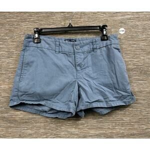Gap Hadley Shorts Womens Size 4 Blue Mid Rise 100% Cotton Summer Casual